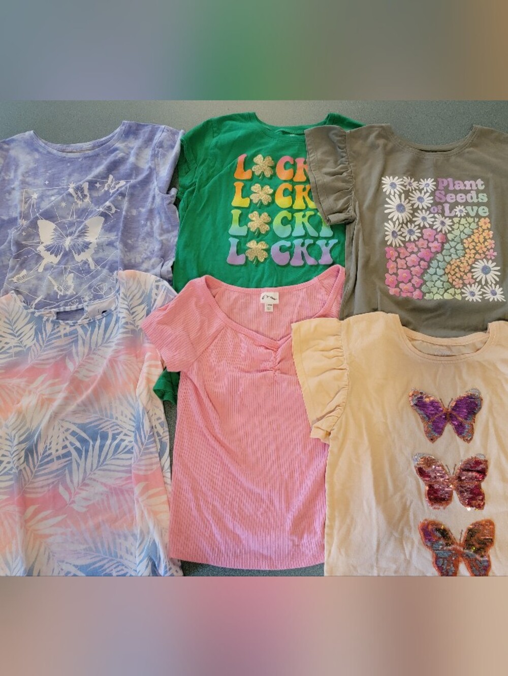 Girls Summer Tops Bundle Size 10/12 SO Art Class Children’s Place